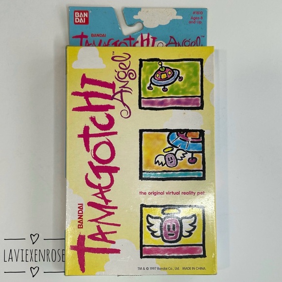🆕 Vintage 1997 Yellow Tamagotchi Angel - Picture 1 of 9